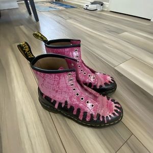 Dr Martens Pink Flame Boots
